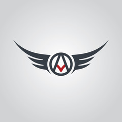 aviator symbol logo logotype theme © Vector1st
