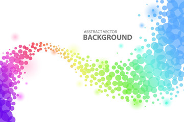 Colorful circle abstract background