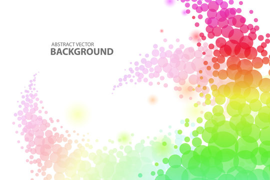 Colorful circle abstract background