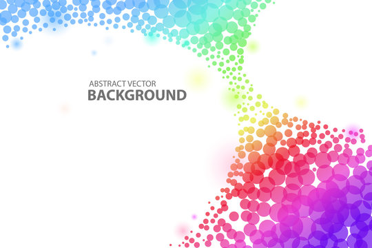Colorful circle abstract background