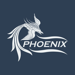phoenix logo vector icon design