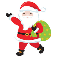 Santa Claus vector cartoon illustration
