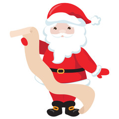 Santa Claus vector cartoon illustration
