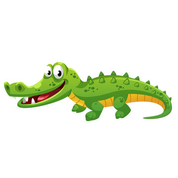 Crocodile cartoon style