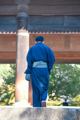 京都 南禅寺 着物  男性 後ろ姿 Kyoto Nanzenji Man Back Sale