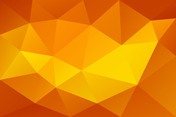 Orange abstract polygonal style