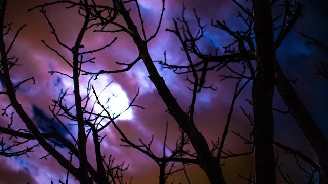 4k Night Life Moon Footage Time Lapse for different events!!