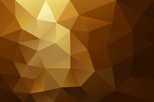 Gold Polygonal Abtract