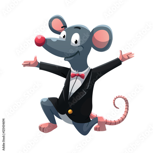 "Congrats rat in tuxedo suit" 스톡 이미지, 로열티프리 벡터 파일 이미지