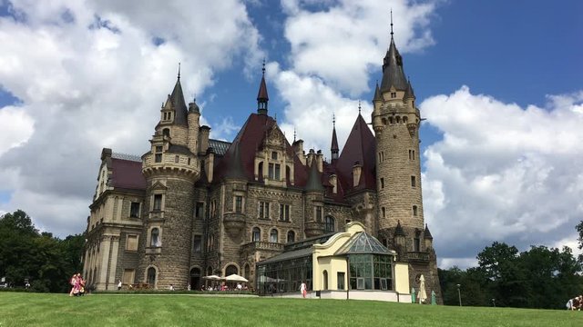 The Moszna Castle is a historic castle - Moszna, Poland.
