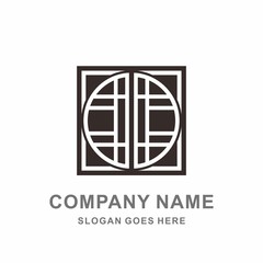 Geometric Square Circle Morocco Ornament Decoration Business Company Stock Vector Logo Design Template