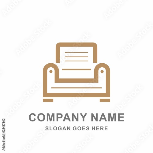 Modern Sofa Interior Decoration Business Company Stock Vector Logo Design Template Modern Sofa Interior Decoration Business Company Stock Vector Logo Design Template