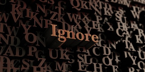 Ignore - Wooden 3D rendered letters/message.  Can be used for an online banner ad or a print postcard.