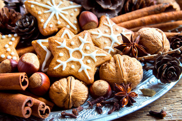 Christmas decor with cookies