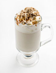 latte with whipped cream