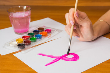 to draw on a table