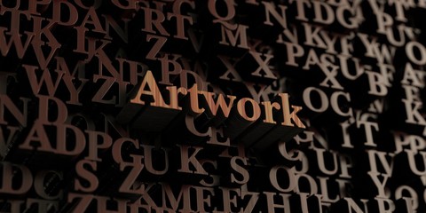 Artwork - Wooden 3D rendered letters/message.  Can be used for an online banner ad or a print postcard.