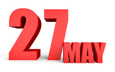 May 27. Text on white background.