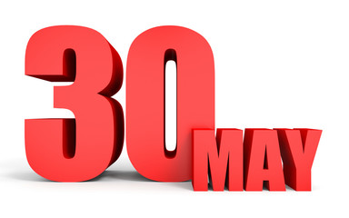 May 30. Text on white background.