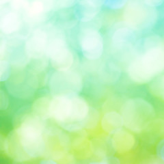green bokeh abstract light background