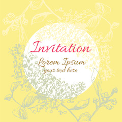 Background flower frame