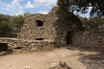 Stone huts in Provence
