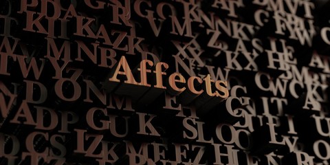 Affects - Wooden 3D rendered letters/message.  Can be used for an online banner ad or a print postcard.