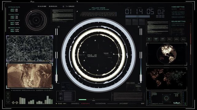 Futuristic dashboard interface. Hi tech control panel background