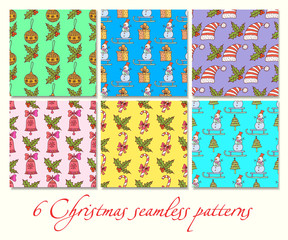 Christmas seamless patterns
