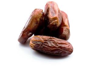 Dates on white background