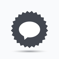 Speech bubble icon. Chat sign.