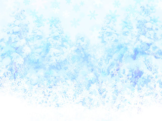 snow flake winter forest