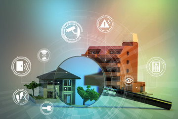 home security system abstract image visual