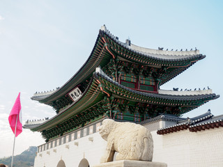 Fototapeta premium Gyeongbokgung Palace in Seoul, South Korea