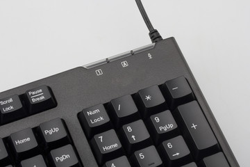 Computer keyboard isolated on white