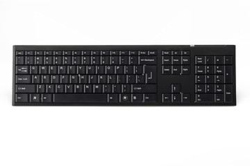 Computer keyboard isolated on white