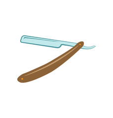 Straight razor vector isolated on a white background vector