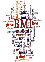 BMI, word cloud concept 5