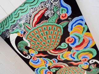 Old architecture decoration pattern of Korea