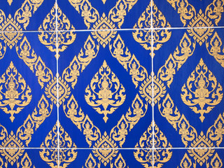 Texture from wall in Thai temple