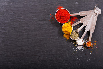 mix of powder spices