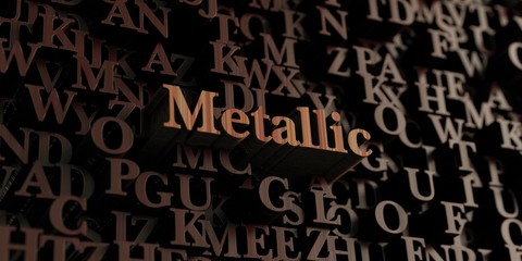 Metallic - Wooden 3D rendered letters/message.  Can be used for an online banner ad or a print postcard.