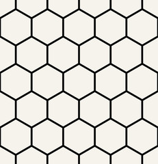 hexagon geometric black and white graphic pattern