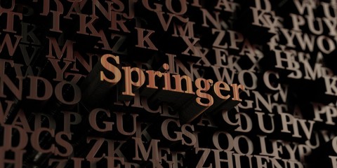 Springer - Wooden 3D rendered letters/message.  Can be used for an online banner ad or a print postcard.