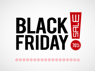 Black Friday text on price tag