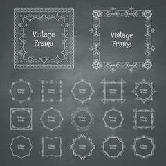 Vector vintage frames