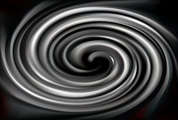 Vector black backdrop of swirling texture