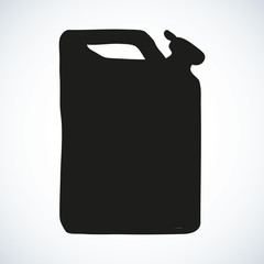Canister. Vector drawing