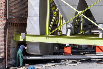 Fumes channel - coal power station, Poland