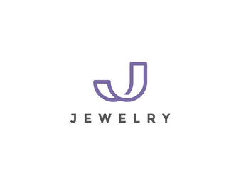 Letter J Logo Monogram vector Linear Business Luxury Fashion